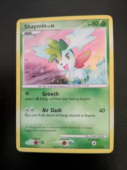 Shaymin Lv. 56 Holo Platinum Base 15/127 Pokemon NM Swirl - Image 1