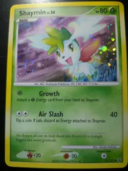 Shaymin Lv. 56 Holo Platinum Base 15/127 Pokemon NM Swirl - Image 3