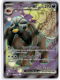 Arven's Mabosstiff ex - 218/182 Pokemon SV10: Destined Rivals NM - Image 1