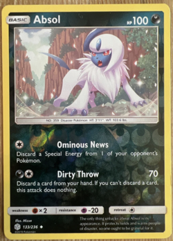 Pokemon - Absol - 133/236 - Cosmic Eclipse - Reverse Holo - NM/M - Image 1
