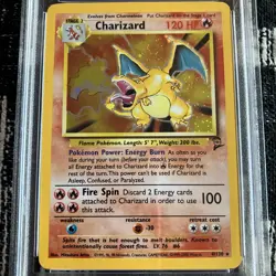 2000 POKEMON GAME BASE II #4 CHARIZARD-HOLO PSA 6 - Image 2