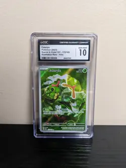 CGC Gem Mint 10 Caterpie IR - 172/165 - Pokemon SV: Scarlet & Violet 151 (MEW) - Image 1