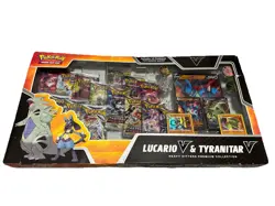 Pokemon Premium Collections Box 2x Lucario V & Tyranitar V Box And Sea & Sky Box - Image 1
