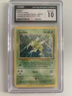 Scyther 006/034 HOLO - Pokemon TCG Classic. Graded CGC 10 - Image 1