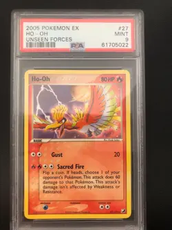 Pokemon Ho-oh EX Unseen Forces 27/115 PSA 9 MINT - Image 1