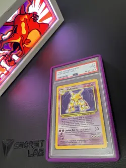 Pokemon TCG Alakazam 1999-2000 Base Set Holo UK 4th Print PSA 9 Mint #1 - Image 1