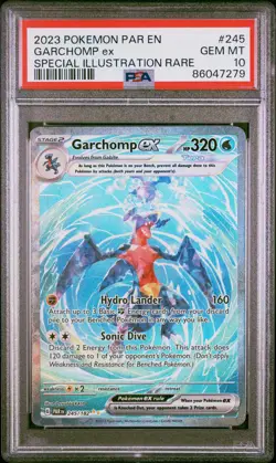 Garchomp Ex Pokemon Par En-Paradox Rift 245 NM PSA 10 - Image 1
