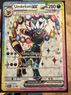 Pokemon Umbreon ex SVP176 Sv: Scarlet & Violet Promo Full Art Holo 2025 TCG - Image 1