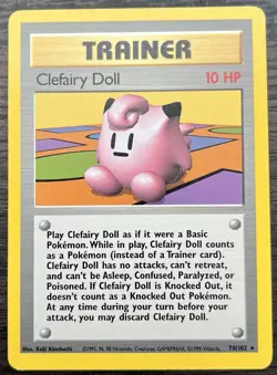 Clefairy Doll 070/102 Pokemon TCG WOTC Base Set Rare Lightly Played LP - Image 1