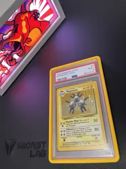 Pokemon TCG Magneton 1999-2000 Base Set Holo UK 4th Print PSA 9 Mint #9 - Image 1