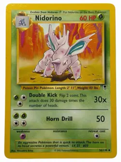 Nidorino - Legendary Collection 56/110 2002 - WOTC - Pokemon TCG - NM - Image 1