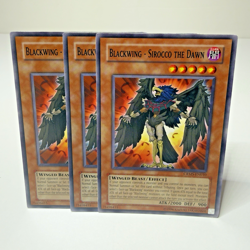 3x Yugioh Blackwing - Sirocco the Dawn CRMS-EN010 Common - LP-NM 💎 - Image 1