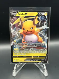 Pokemon Raichu V 045/172 Brilliant Stars Sword & Shield ULTRA RARE TCG Cards - Image 1