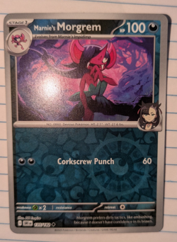 Marnie's Morgrem 135/182 Destined Rivals Reverse Holo Pokemon Card - Image 1