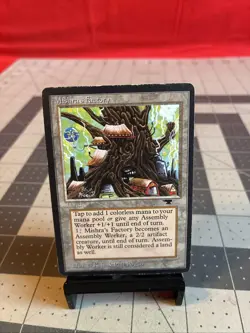 Vintage 1994 MTG Antiquities Mishra’s Factory (Spring) Card - Image 1