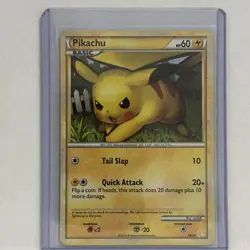 Pikachu 16/30 HGSS Trainer Kit Gyarados & Raichu Pokemon Card Vintage 2010 - Image 1