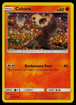 Pokemon Card Cubone 57/131 General Mills US Exclusive Promo Holo - Image 1