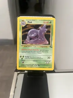 Pokemon Muk TCG Fossil Card 13/62 Holo Unlimited Rare LP Condition - Image 1