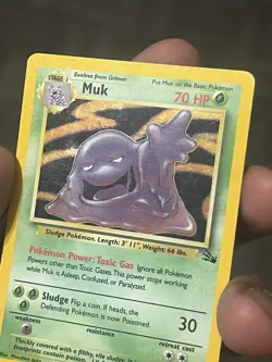 Pokemon Muk TCG Fossil Card 13/62 Holo Unlimited Rare LP Condition - Image 4