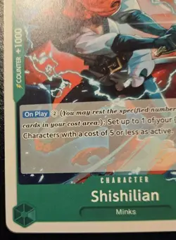 Shishilian OP02-032 Uncommon Paramount War One Piece Card Game - Image 4