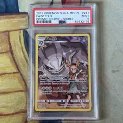 Pokemon Card | PSA 9 Steelix 247/236 Secret Rare Cosmic Eclipse - Image 1