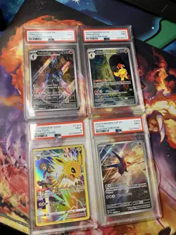 Pokemon Card Lot Of 4 Graded Cards PSA 9 - Image 1
