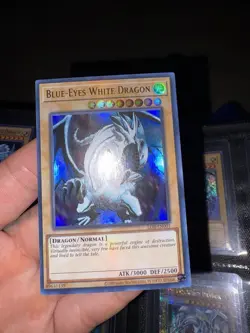 Yugioh Card Mint Condition- Blue Eyes White Dragon Lob-001 Ultra Rare - Image 1