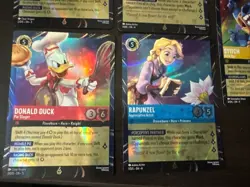 Disney Lorcana Magical Places Stitch Rapunzel Donald Duck EPCOT Promo Cards Set - Image 3