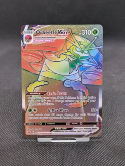 Pokemon Card Orbeetle VMAX 186/185 Secret Rare Vivid Voltage NM/M - Image 1