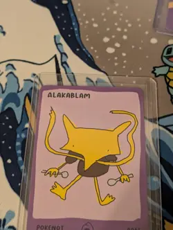 Pokenot 151 Alakablam 0065 Dysfunctional Passholder Card NM Pokemon Parody TCG - Image 2