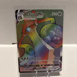 Aegislash VMAX Holo Secret Rare Rainbow Pokemon TCG Card Vivid Voltage 190/185 - Image 1