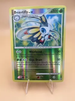 Beautifly 19/130 Reverse Holo Diamond & Pearl Base Pokemon Card - NM - Image 1