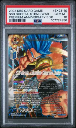 SSB Gogeta Miraculous Strongest Warrior EX23 Foil Dragon Ball Super Card PSA 10 - Image 1