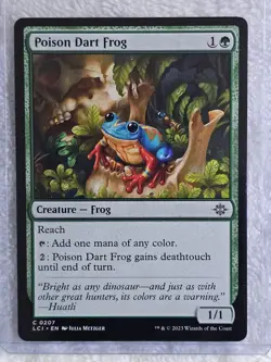 MTG Poison Dart Frog #207 The Lost Caverns of Ixalan Magic Card NM - Image 4