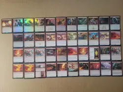 mtg 41 cards ALL foil, mythic or rare red sorcery, enchantment, instant artifact - Image 1