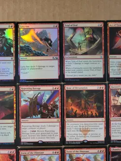 mtg 41 cards ALL foil, mythic or rare red sorcery, enchantment, instant artifact - Image 3