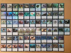 mtg 68 cards ALL foil, mythic or rare, blue creatures planeswalker legendary - Image 1
