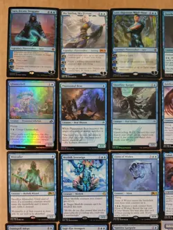 mtg 68 cards ALL foil, mythic or rare, blue creatures planeswalker legendary - Image 2