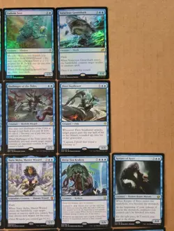 mtg 68 cards ALL foil, mythic or rare, blue creatures planeswalker legendary - Image 5