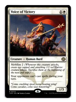 Voice of Victory - 33 TDM: Tarkir: Dragonstorm R Normal NM - Image 1