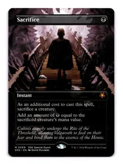 Sacrifice (Borderless) - 69 SPG: Special Guests M Normal NM - Image 1