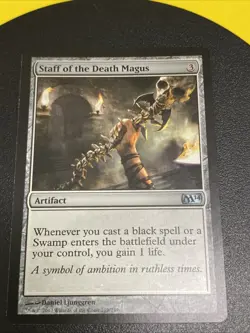 Staff of the Death Magus 219/249 Uncommon 2013 Magic the Gathering MTG - Image 1