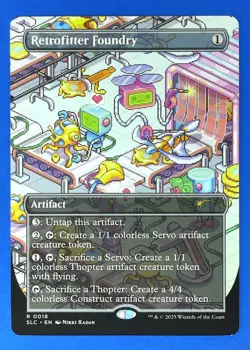 MTG Secret Lair Encyclopedia of Magic Retrofitter Foundry #0018 RARE - Image 1