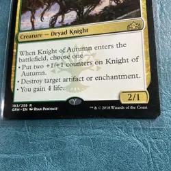 Knight of Autumn Guilds of Ravnica Regular 183/259 Rare LP/NM MTG - Image 2