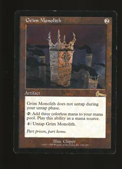 Magic MTG Urza's Legacy Grim Monolith MODERATELY PLAYED MP - Image 1