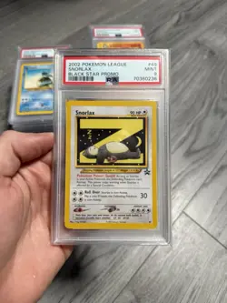 2002 Pokemon League Snorlax #49 Black Star Promo PSA 9 - Image 1