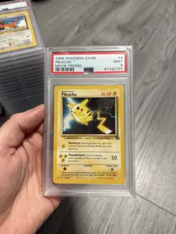 Pokemon 1999 Game Promo Pikachu #4 Movie Promo WOTC PSA 9 - Image 1