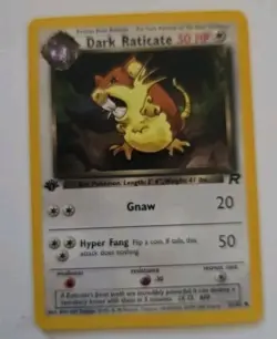 Pokemon Team Rocket 1st Edition Regular Finish Dark Raticate 51/82 NM-MT OC9 - Image 2