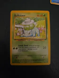 44/102 Bulbasaur - Base Set - Common Pokemon TCG Card - Image 2