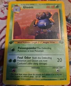 1999 Pokemon TCG Jungle Set Gloom 1st Edition #37/64 - Image 1